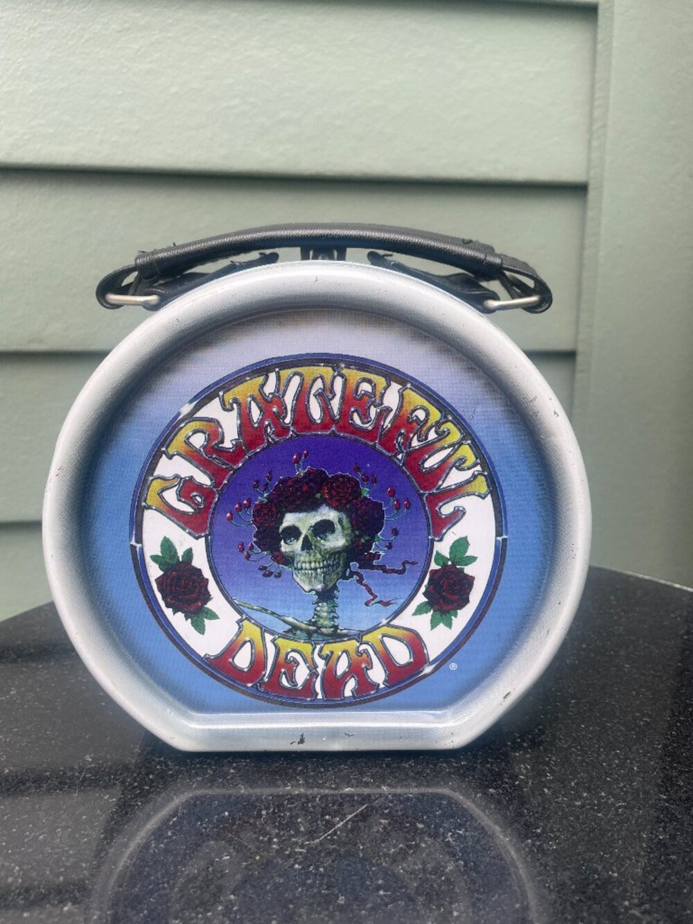 Grateful Dead Skull & Roses Vandor Lunch Tin Carry Case 2000 Licensed Metal